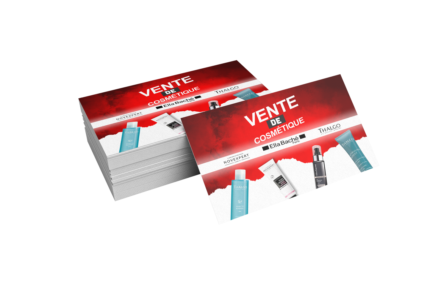 Carte de visite plastifié